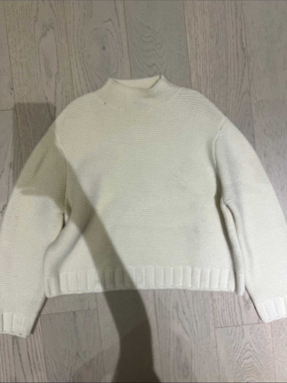 Women's Crewneck Sweater in Cream - Lightweight Everyday Knit